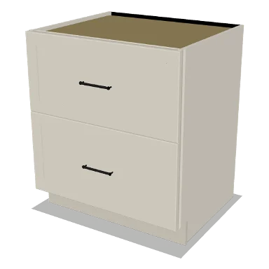 2DB30 cabinet in Shaker Soft White