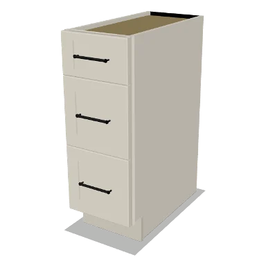 3DB12 cabinet in Shaker Soft White