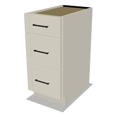 3DB15 cabinet in Shaker Soft White