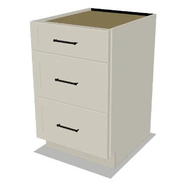 3DB21 cabinet in Shaker Soft White
