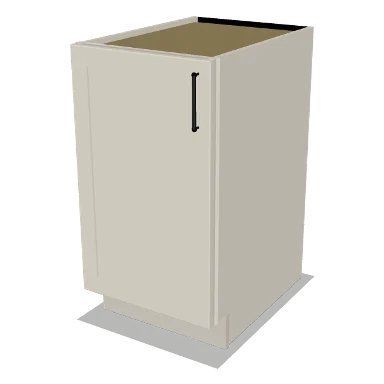 B18FH cabinet in Shaker Soft White