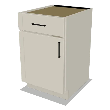 B21 cabinet in Shaker Soft White