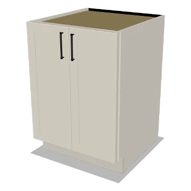 B24FH cabinet in Shaker Soft White