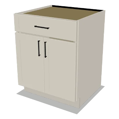B27 cabinet in Shaker Soft White
