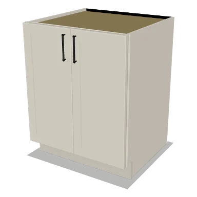 B27FH cabinet in Shaker Soft White