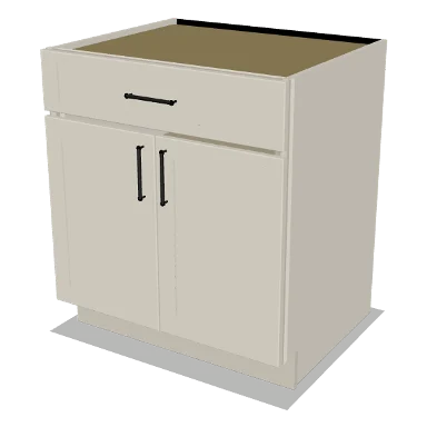 B30 cabinet in Shaker Soft White