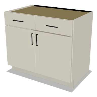 B39 cabinet in Shaker Soft White