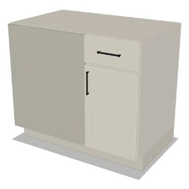 BBC42/45-39 cabinet in Shaker Soft White