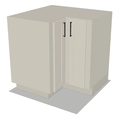 BER33 cabinet in Shaker Soft White