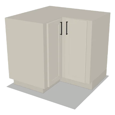 BER36 cabinet in Shaker Soft White