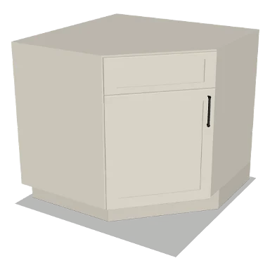 DSB36 cabinet in Shaker Soft White
