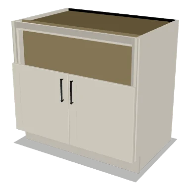 FSB36 cabinet in Shaker Soft White
