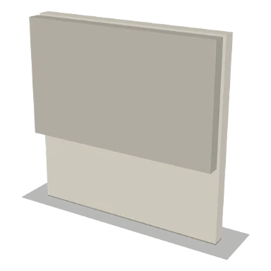 SD cabinet in Shaker Soft White