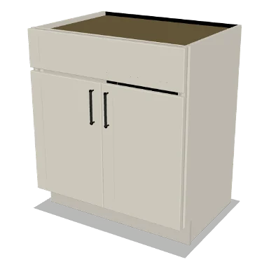 VSB30 cabinet in Shaker Soft White