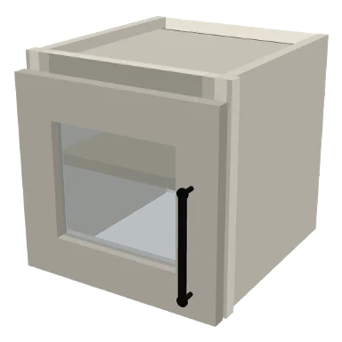 W1212GD cabinet in Shaker Soft White