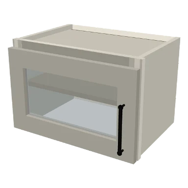 W1812GD cabinet in Shaker Soft White