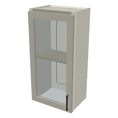 W1836GD cabinet in Shaker Soft White