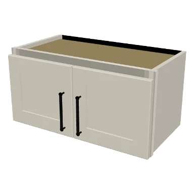W2412 cabinet in Shaker Soft White