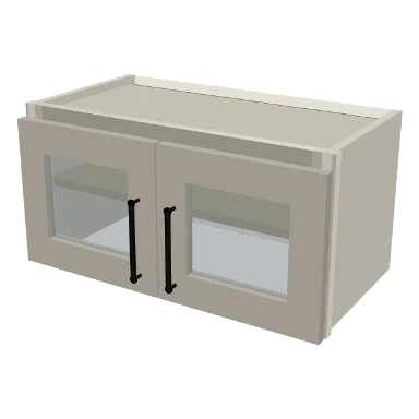 W2412GD cabinet in Shaker Soft White
