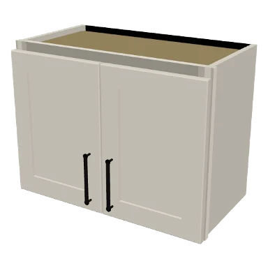W2418 cabinet in Shaker Soft White