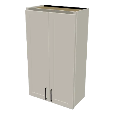 W2442 cabinet in Shaker Soft White