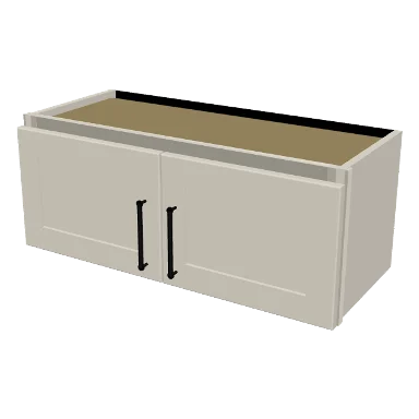 W3012 cabinet in Shaker Soft White