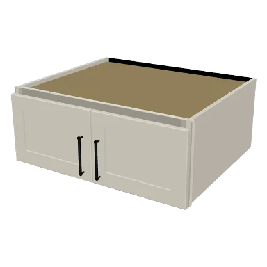 W301224 cabinet in Shaker Soft White
