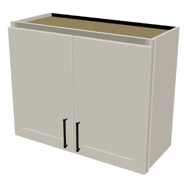 W3024 cabinet in Shaker Soft White