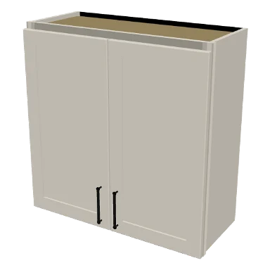 W3030 cabinet in Shaker Soft White