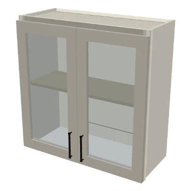 W3030GD cabinet in Shaker Soft White