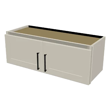 W3312 cabinet in Shaker Soft White