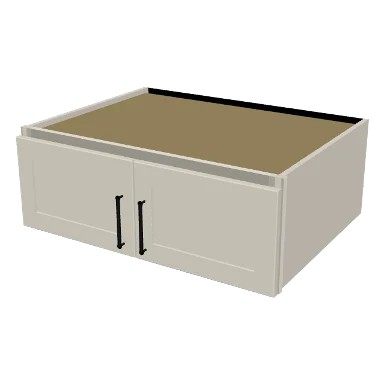 W331224 cabinet in Shaker Soft White