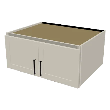 W331524 cabinet in Shaker Soft White