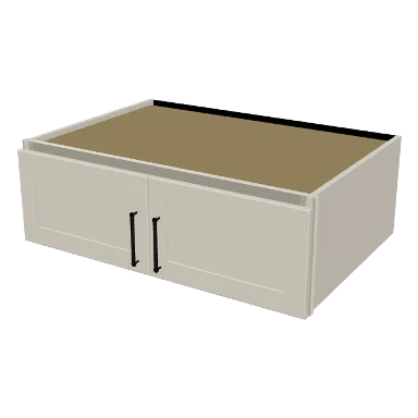 W361224 cabinet in Shaker Soft White