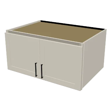 W361824 cabinet in Shaker Soft White