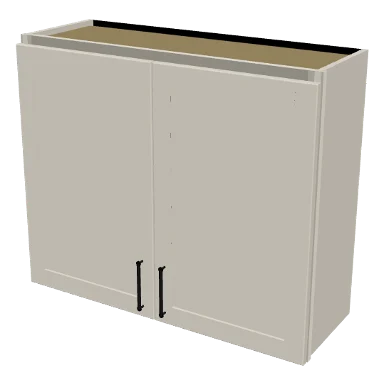 W3630 cabinet in Shaker Soft White