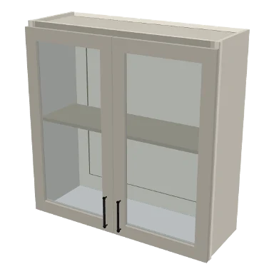 W3636GD cabinet in Shaker Soft White
