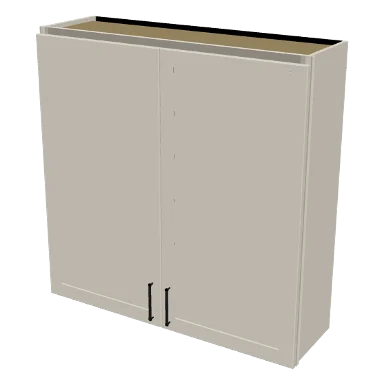 W4242 cabinet in Shaker Soft White