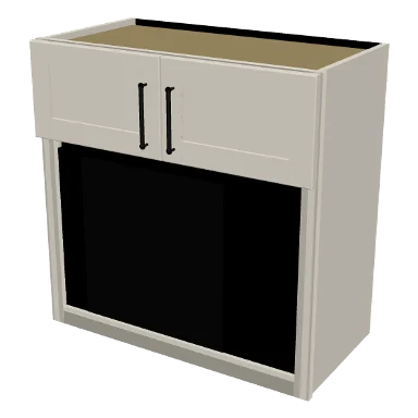 WMO3030 cabinet in Shaker Soft White