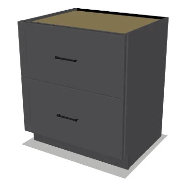 2DB30 cabinet in Shaker Dark Gray