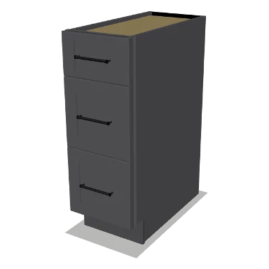 3DB12 cabinet in Shaker Dark Gray