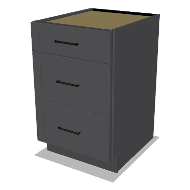 3DB21 cabinet in Shaker Dark Gray