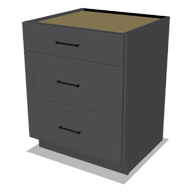 3DB27 cabinet in Shaker Dark Gray