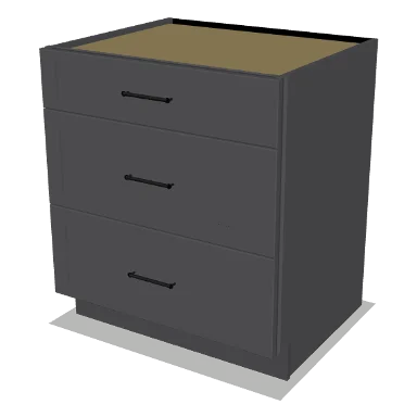 3DB30 cabinet in Shaker Dark Gray