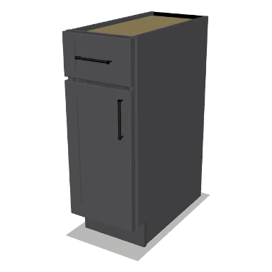 B12 cabinet in Shaker Dark Gray