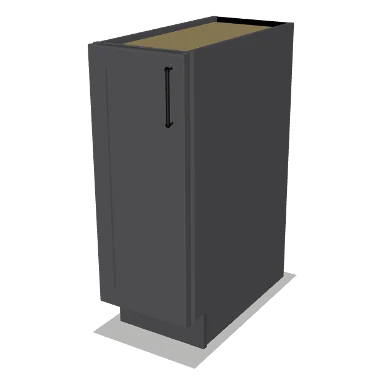 B12FH cabinet in Shaker Dark Gray