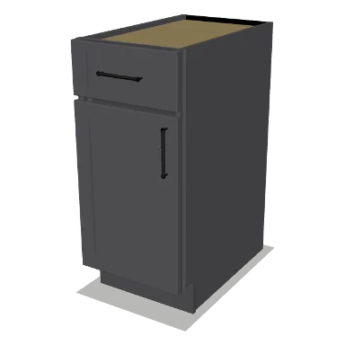 B15 cabinet in Shaker Dark Gray
