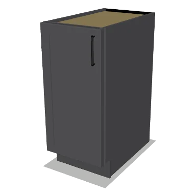 B15FH cabinet in Shaker Dark Gray
