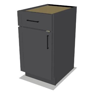 B18 cabinet in Shaker Dark Gray