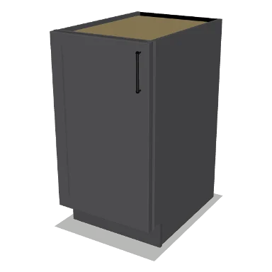 B18FH cabinet in Shaker Dark Gray